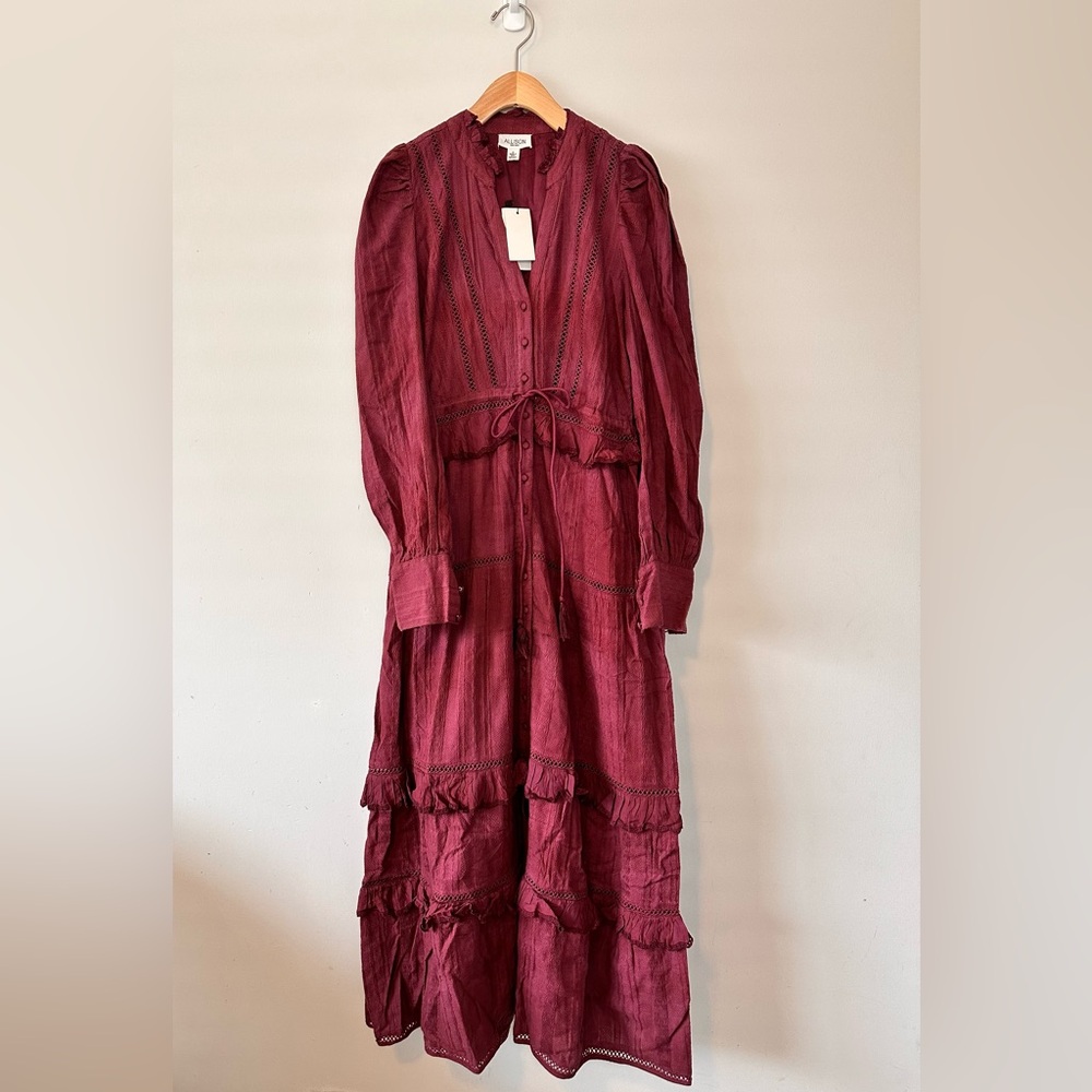 Allison New York Antoinette Maxi 100% cotton (lining and outer material)